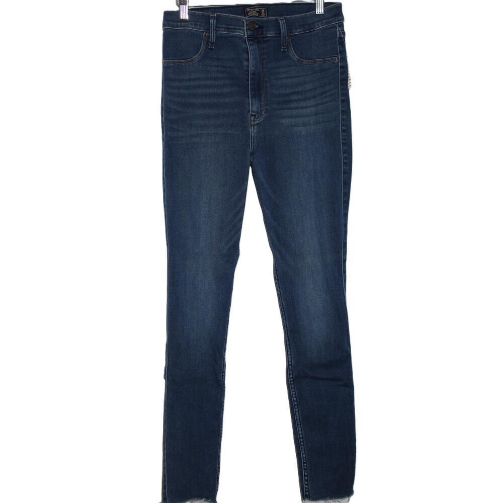 Abercrombie & Fitch Ultra High Rise Jean Leggings Blue Jeggings Jeans Size 29 8
